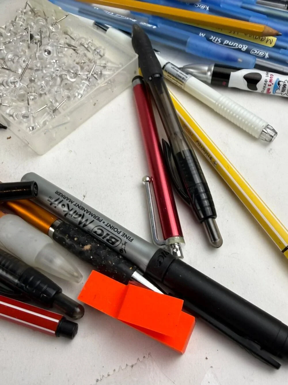 Huge Office & School Stationery Lot: Crayola Window Markers, Pens, Rulers & Pins